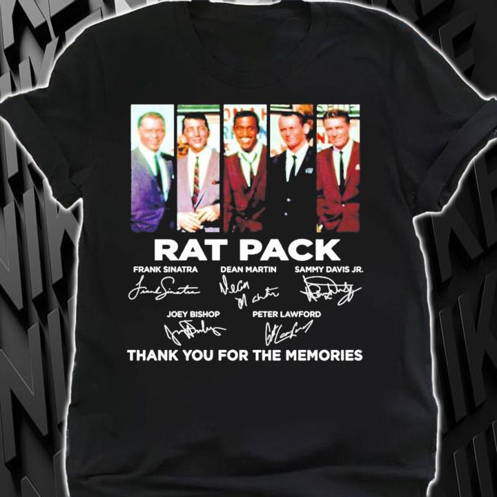 Rat Pack signatures thank you for the memories shirt t-shirt