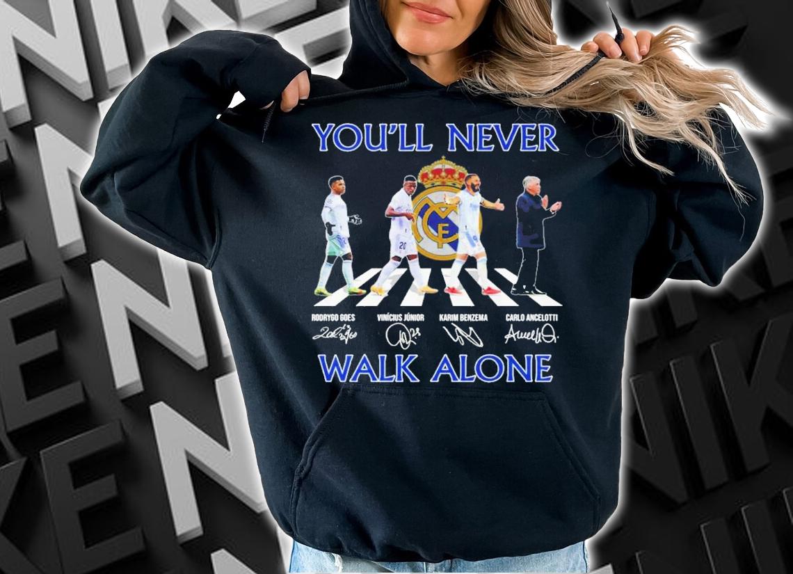 You'll Never Walk Alone signatures Abbey Road shirt t-shirt hoodie