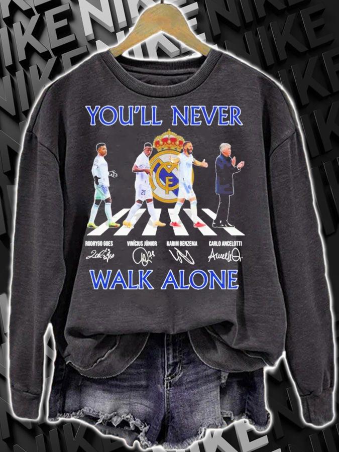 You'll Never Walk Alone signatures Abbey Road shirt t-shirt sweatshirt