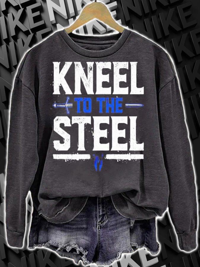 Drew Mcintyre Kneel To The Steel Authentic Shirt t-shirt