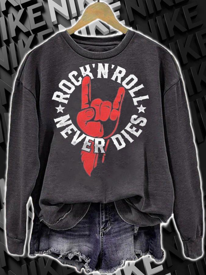 Rock N Roll Never Dies Rock And Roll Heavy Metal Music Shirt t-shirt