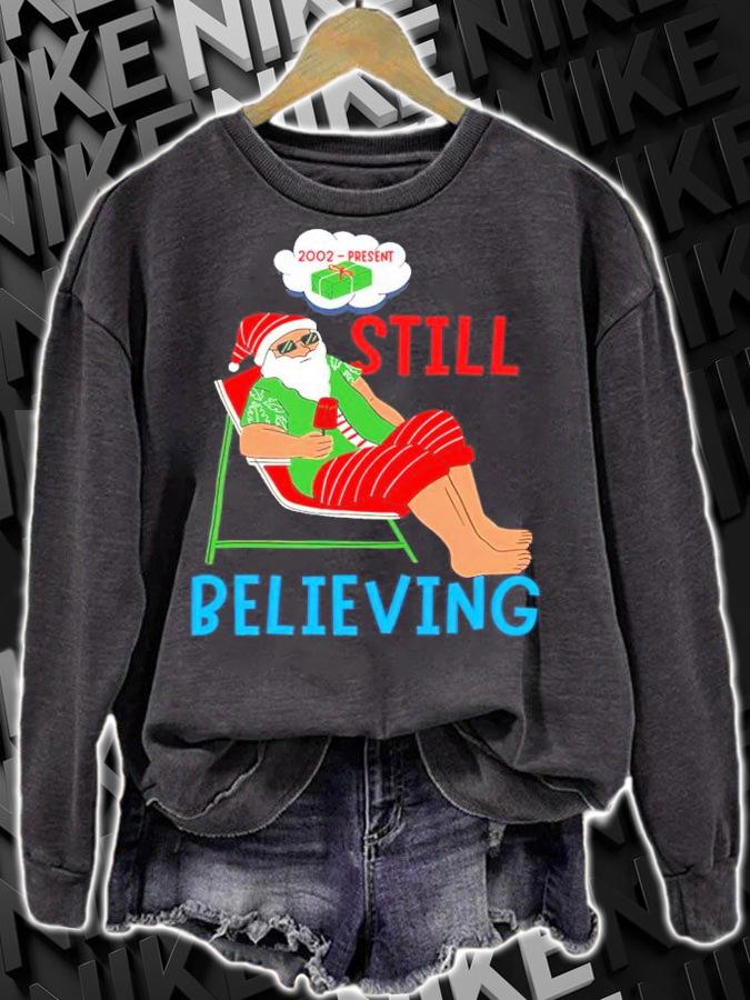 Santa 2002-Present Still Believing Christmas Shirt (1) t-shirt