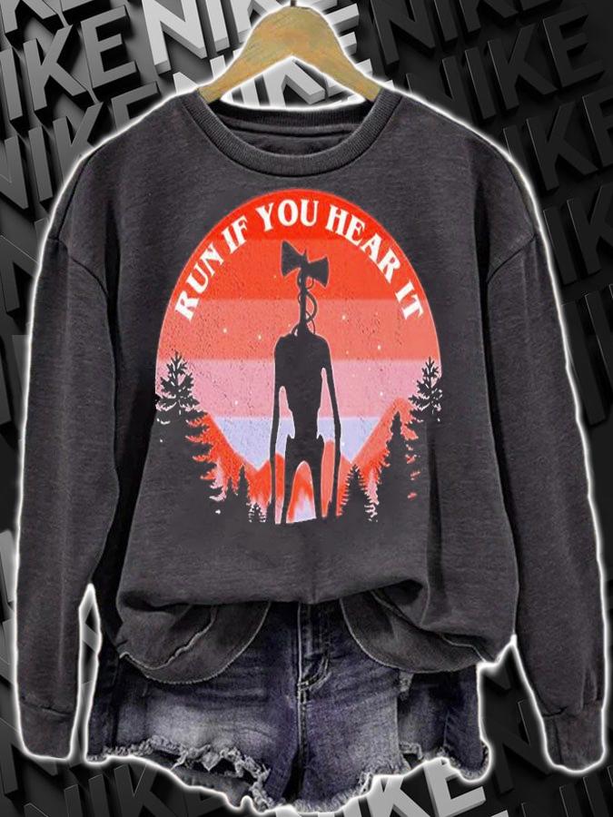Siren Head Run If You Hear It T-Shirt t-shirt