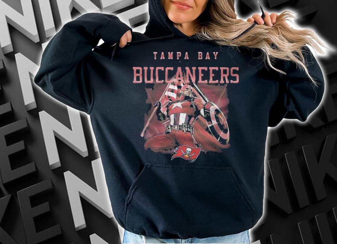 Tampa Bay Buccaneers Chris Evans Captain America T-shirt t-shirt hoodie