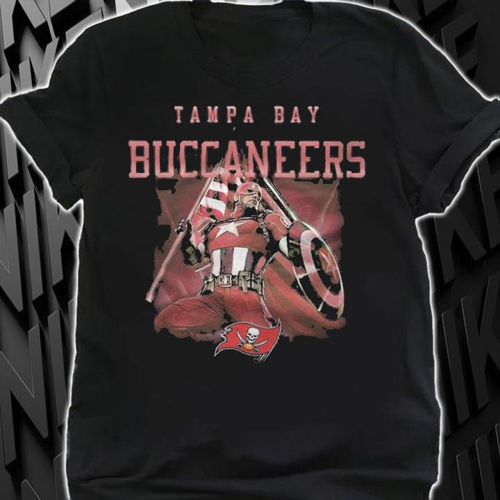 Tampa Bay Buccaneers Chris Evans Captain America T-shirt t-shirt shirt