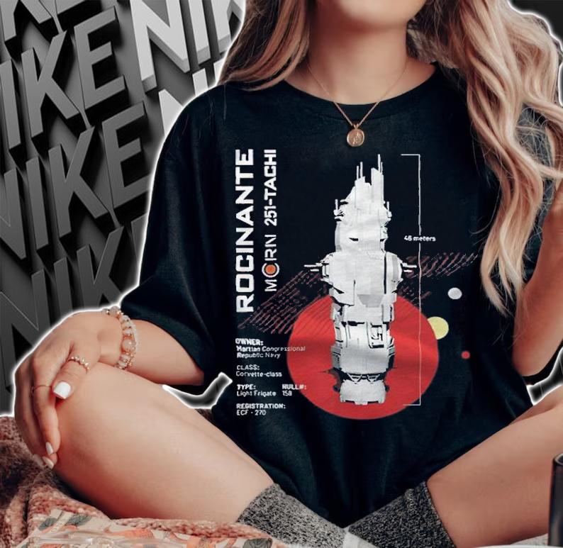 The Expanse Rocinante Ship T-shirt t-shirt woman shirt