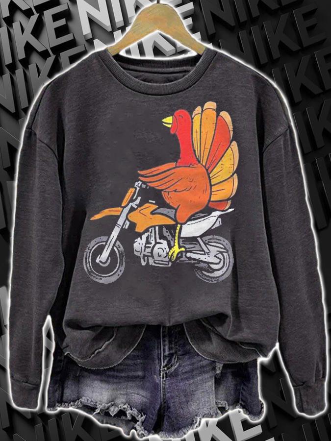 Turkey Dirt Bike Motocross Thanksgiving Boys Men Women Shirt t-shirt sweatshirt
