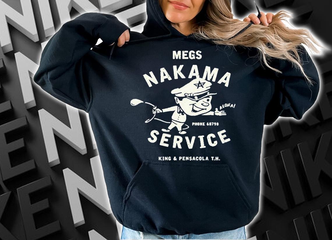 Vintage Megs Nakama Gas Station Reversed Clay Attendant T-Shirt t-shirt