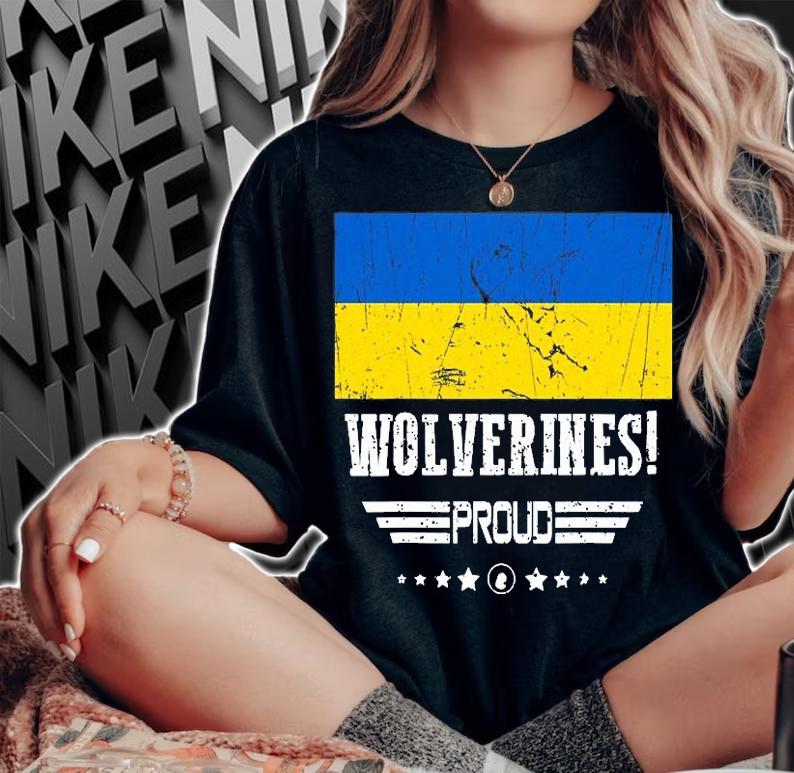 Wolverines Support Ukraine Vintage T-Shirt t-shirt