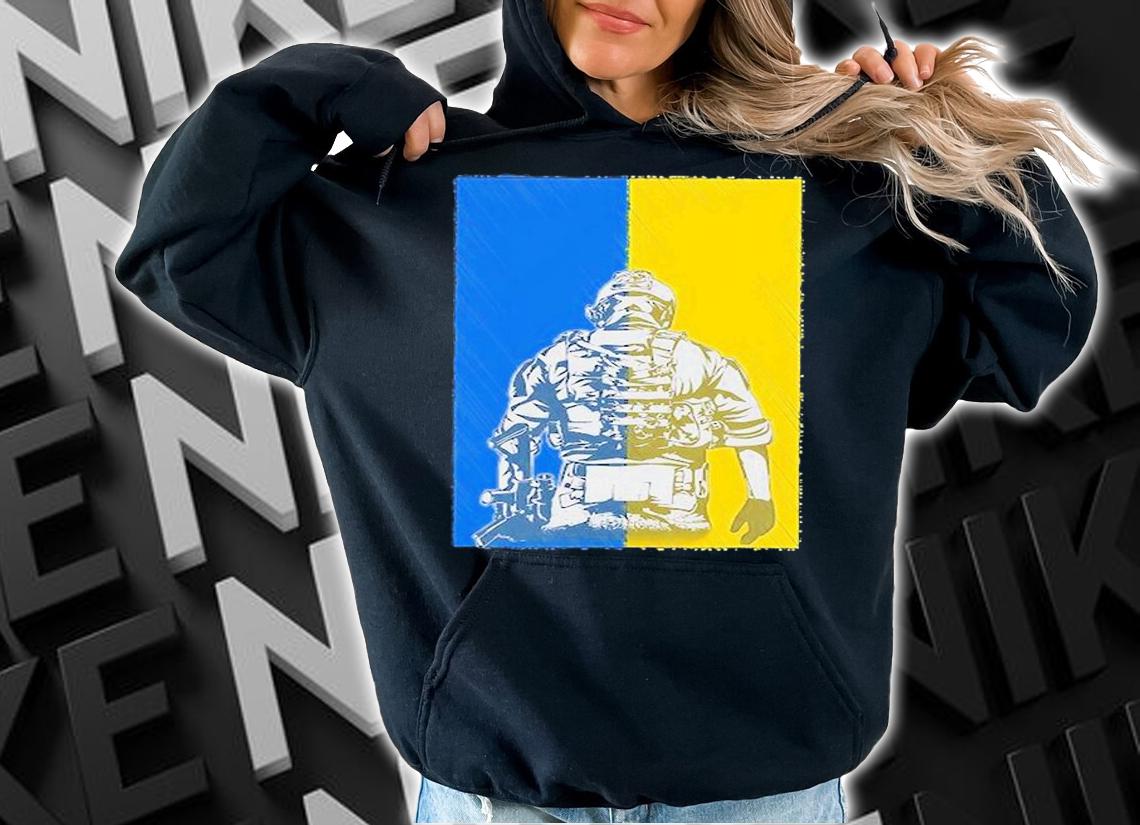 Fighting For Ukraine Ukrainian Soldier In Defense Ukraine T-Shirt t-shirt