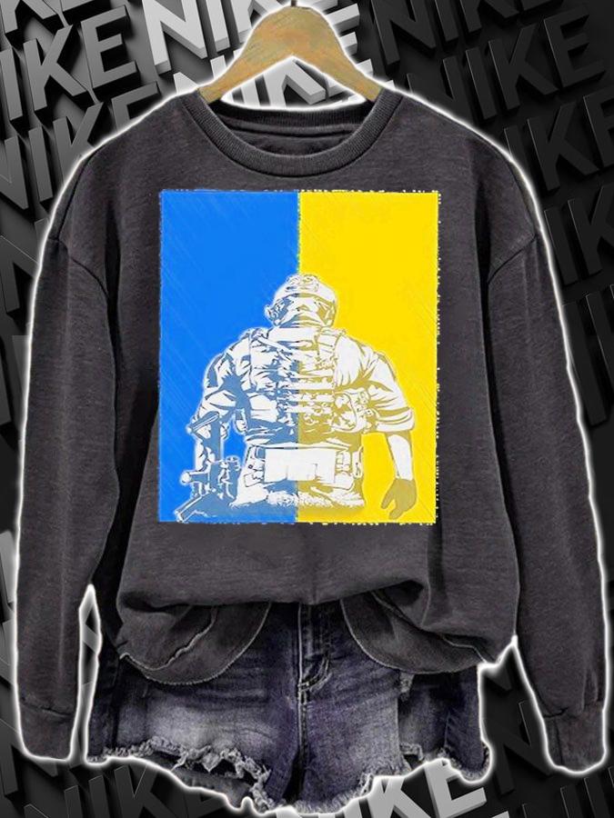 Fighting For Ukraine Ukrainian Soldier In Defense Ukraine T-Shirt t-shirt
