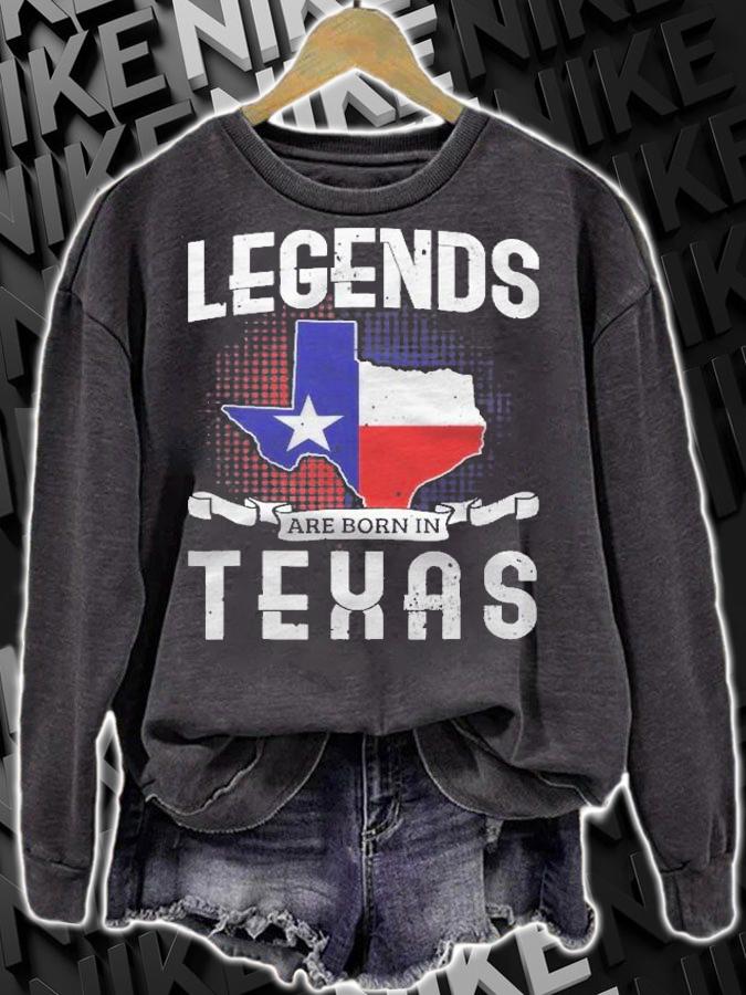 Legends Are Born In Texas Proud Southern State Shirt t-shirt sweatshirt