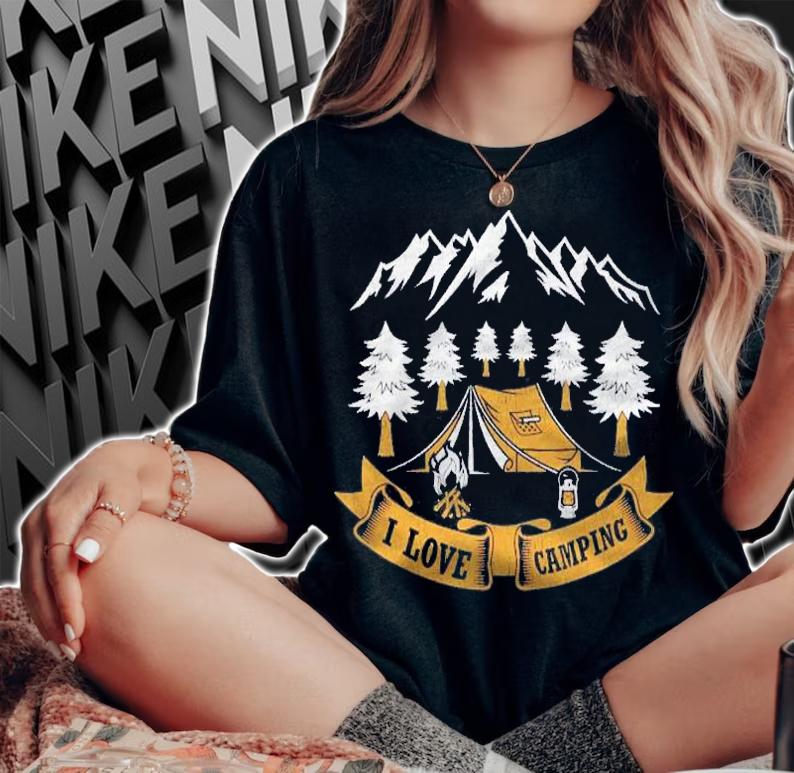 Mountain Camper Lover I Love Camping Shirt t-shirt woman shirt