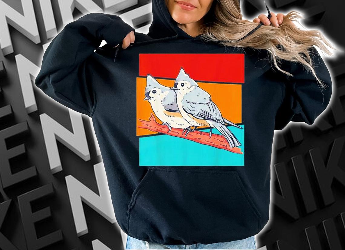 Vintage Bird Tufted Titmouse T-Shirt t-shirt hoodie