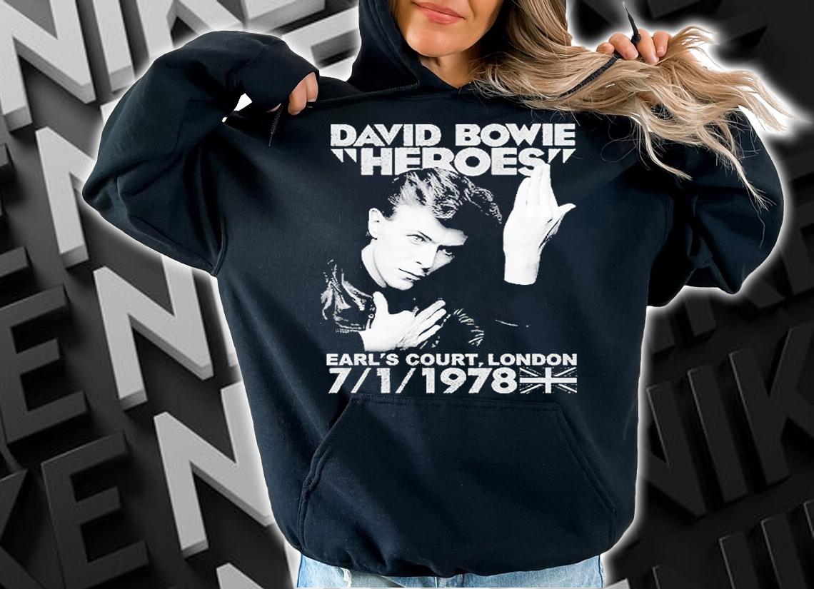 David Bowie Heroes Vintage T-Shirt t-shirt hoodie