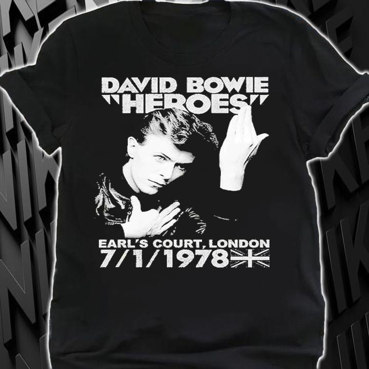 David Bowie Heroes Vintage T-Shirt t-shirt shirt