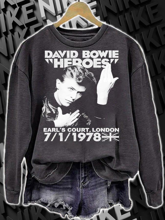 David Bowie Heroes Vintage T-Shirt t-shirt sweatshirt