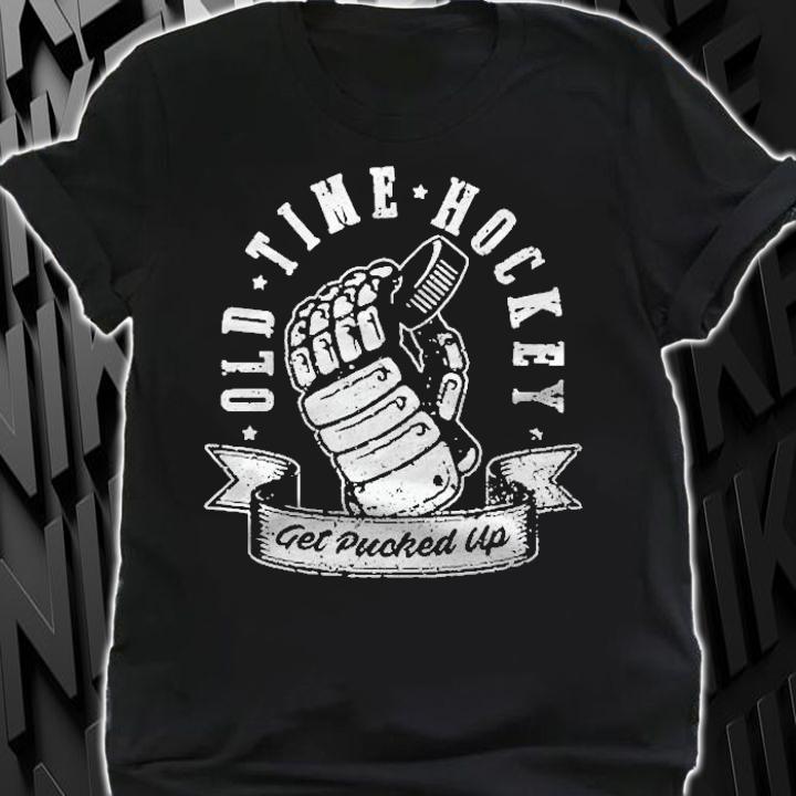 Get Pucked Up Tshirt Hockey Goal Goon Ice Rink Skate Playoff Referee Slapshot Shirt t-shirt shirt