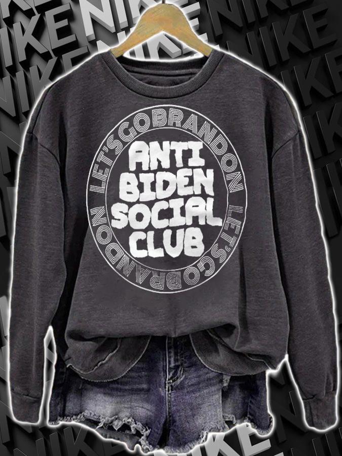 Official anti Biden Social Club Let's Go Brandon FJB T-Shirt t-shirt sweatshirt