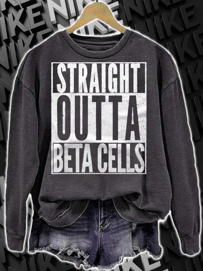 Straight Outta Beta Cells Diabetic Awareness Support Shirt t-shirt