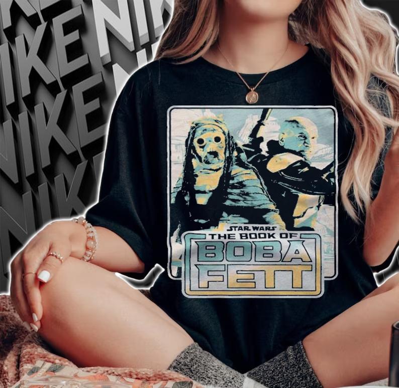 The Book of Boba Fett Tusken Raider and Boba Fett T-shirt t-shirt woman shirt