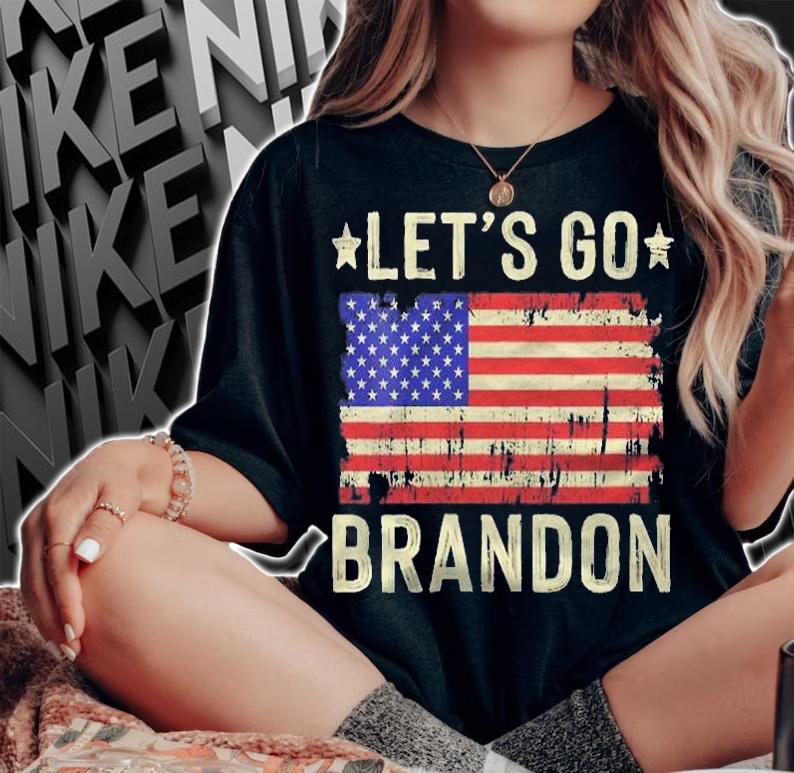 Womens Lets Go Brandon Conservative Anti Liberal Us Flag Shirt t-shirt woman shirt