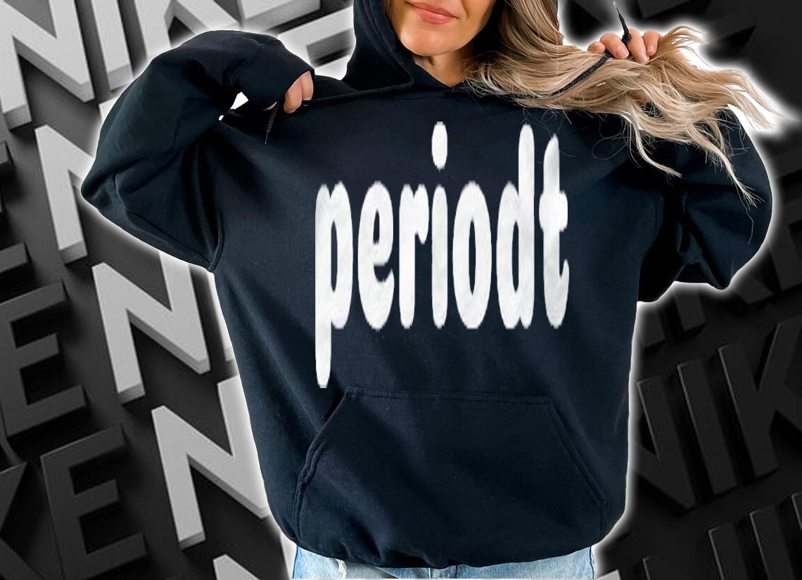 Periodt White Text Slang Word Shirt t-shirt