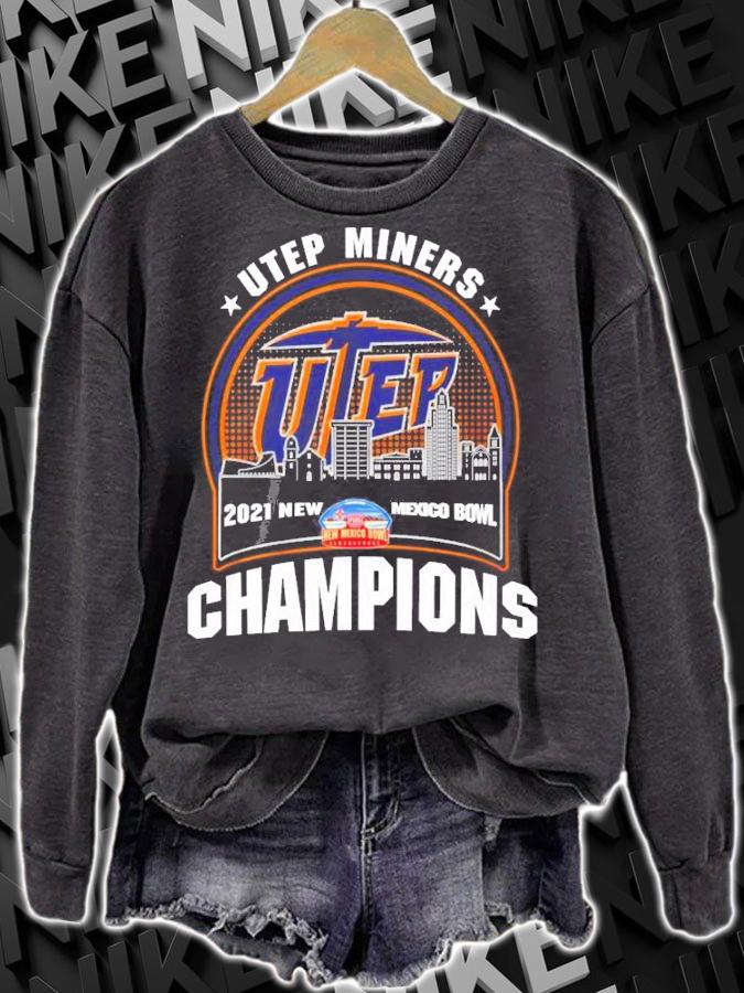 UTEP Miners 2021 New Mexico Bowl Champions Shirt t-shirt sweatshirt