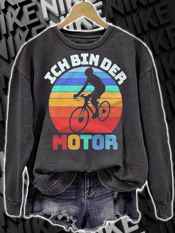 Ich Bin Der Motor Fahrradfahrer Lustiges Fahrrad Anti E-Bike Shirt t-shirt sweatshirt