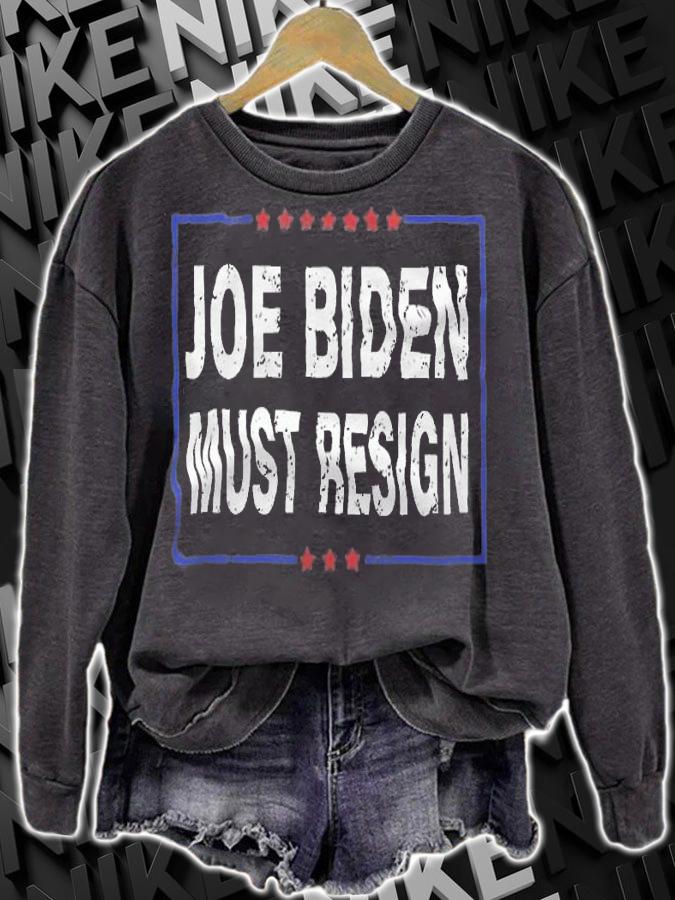 Joe Biden Must Resign - Anti Biden Republican T-Shirt t-shirt sweatshirt