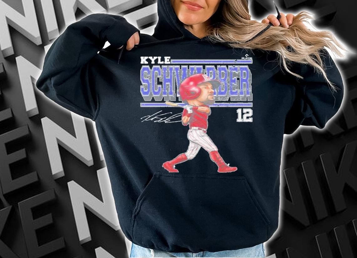 Kyle Schwarber Philadelphia Cartoon Baseball Signatures Shirt t-shirt hoodie