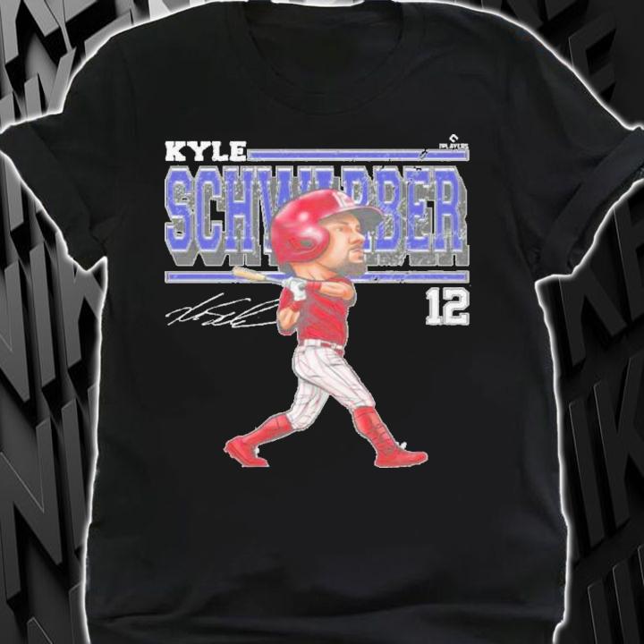 Kyle Schwarber Philadelphia Cartoon Baseball Signatures Shirt t-shirt shirt