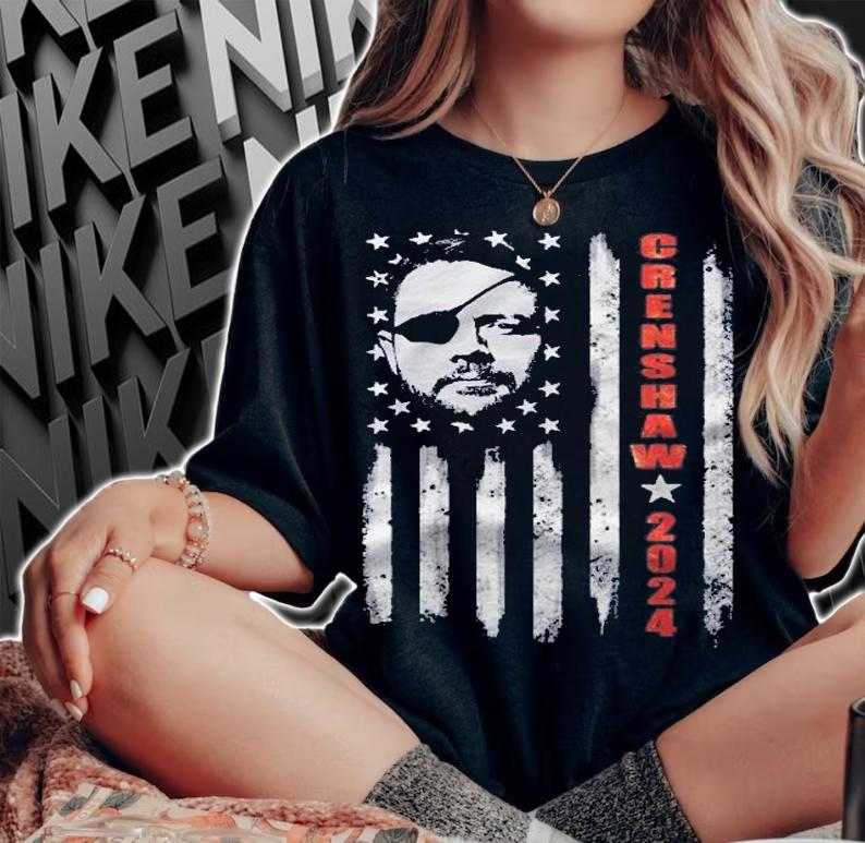 Dan Crenshaw For President 2024 American Flag Gift Shirt t-shirt woman shirt