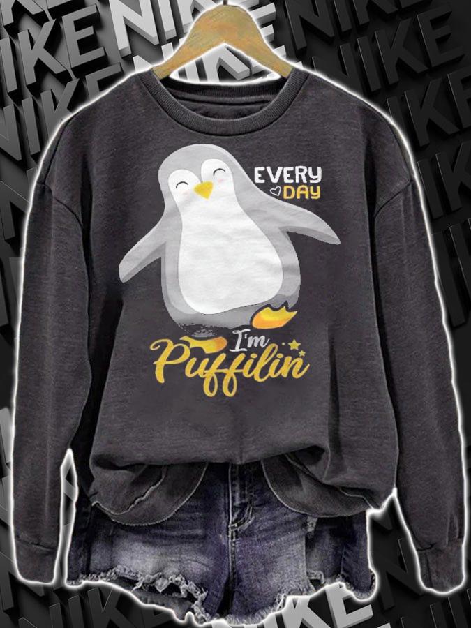 Every Day Im Puffilin Funny Penguins Shirt t-shirt sweatshirt