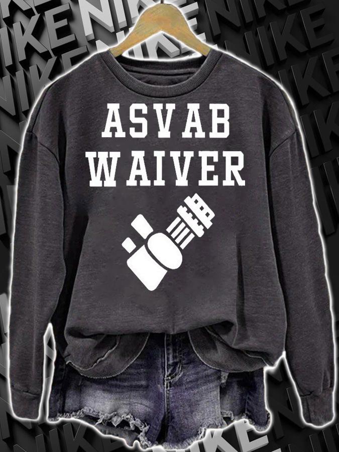 Getmemoebigsly Asvab Waiver T-Shirt t-shirt sweatshirt
