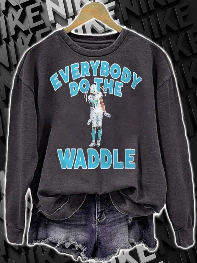 Jaylen Waddle Miami Dolphins Everybody do the waddle T-shirt t-shirt sweatshirt