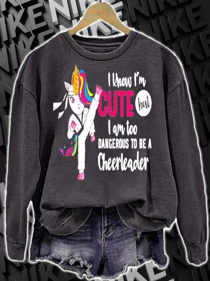 Unicorn Taekwondo I Know Im Cute But Too Dangerous Premium T-Shirt t-shirt sweatshirt