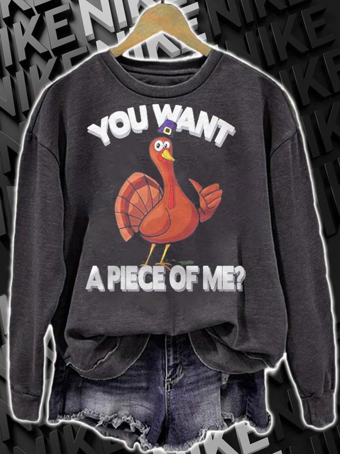 You Want A Piece Of Me Turkey Funny Thanksgiving Day Shirt t-shirt