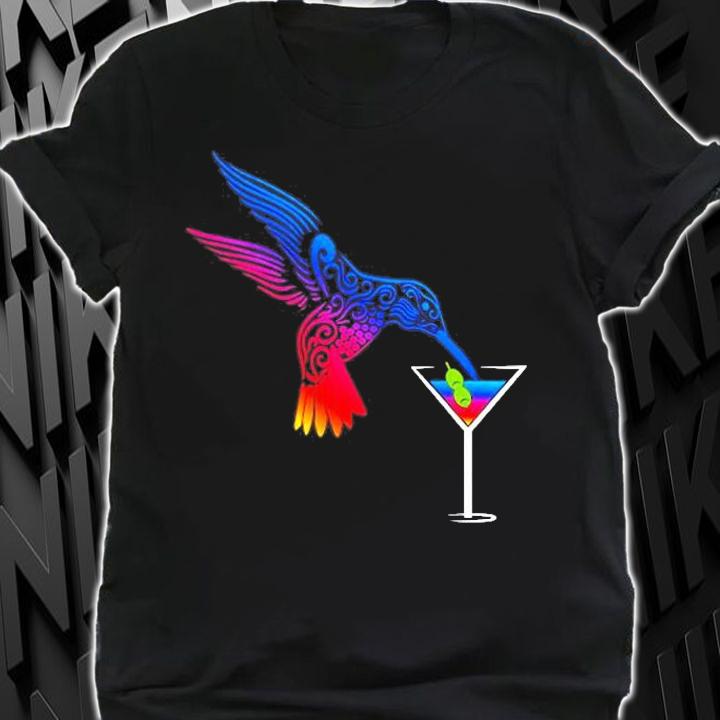 Funny Hummingbird Kolibri Drinks T-Shirt t-shirt