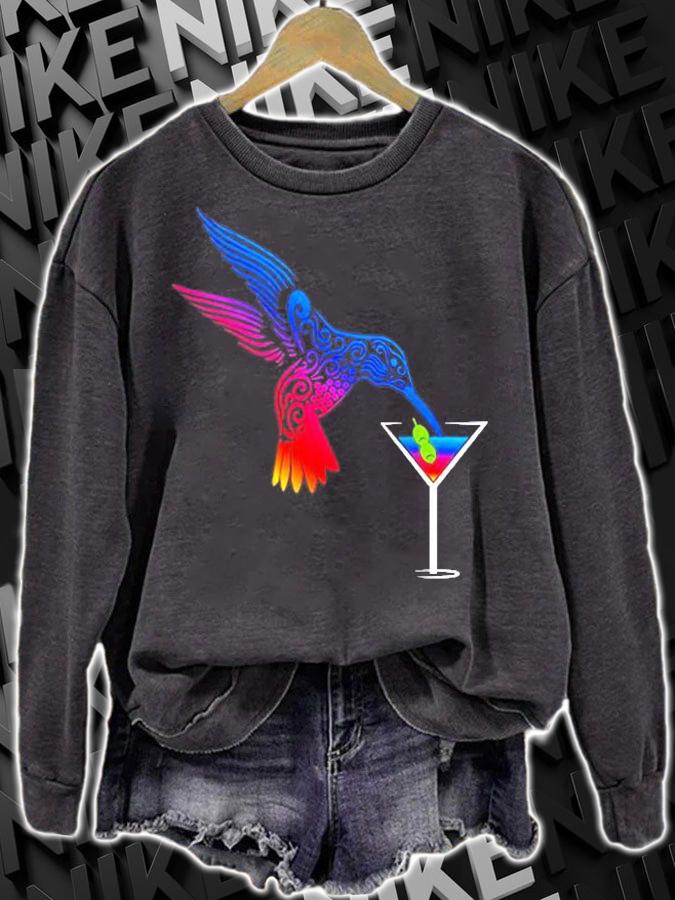 Funny Hummingbird Kolibri Drinks T-Shirt t-shirt