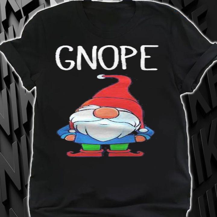 Gnope Tomte Garden Gnome Funny Scandinavian Nope Raglan Baseball Shirt t-shirt