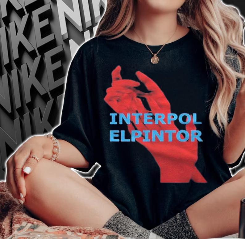 Interpol El Pintor Music Rock Band shirt t-shirt woman shirt