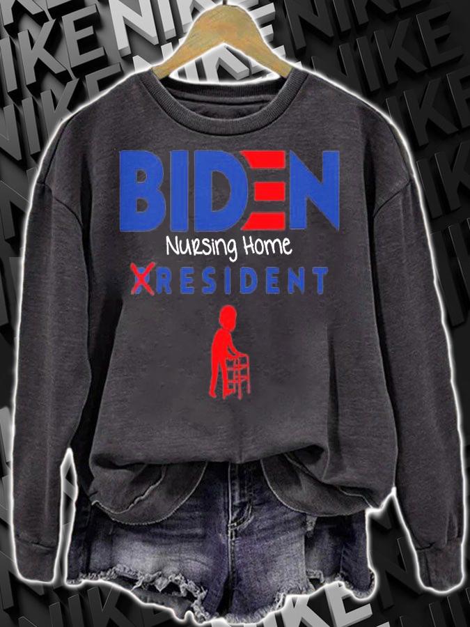 Joe Biden Nursing Home Resident Anti Biden Sucks Impeach Joe T-Shirt t-shirt sweatshirt