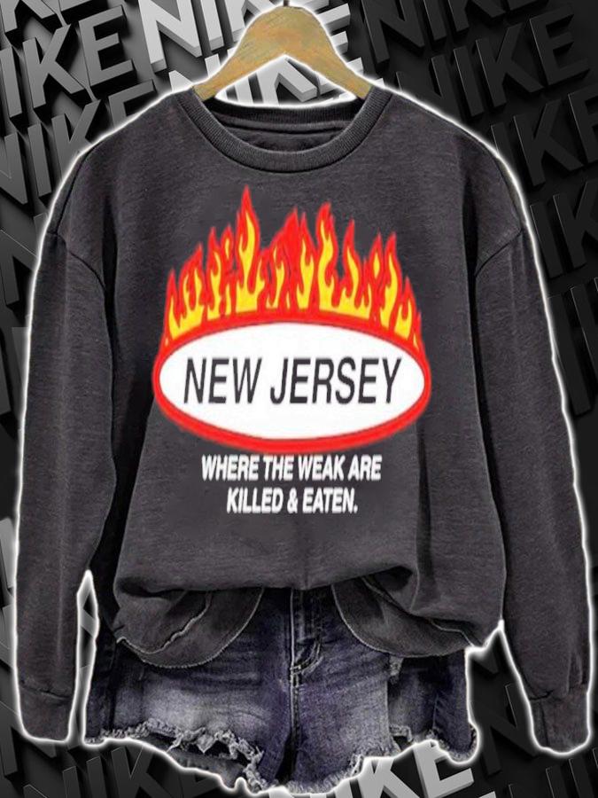 New Jersey Where The Weak Are Killed And Eaten Shirt t-shirt sweatshirt