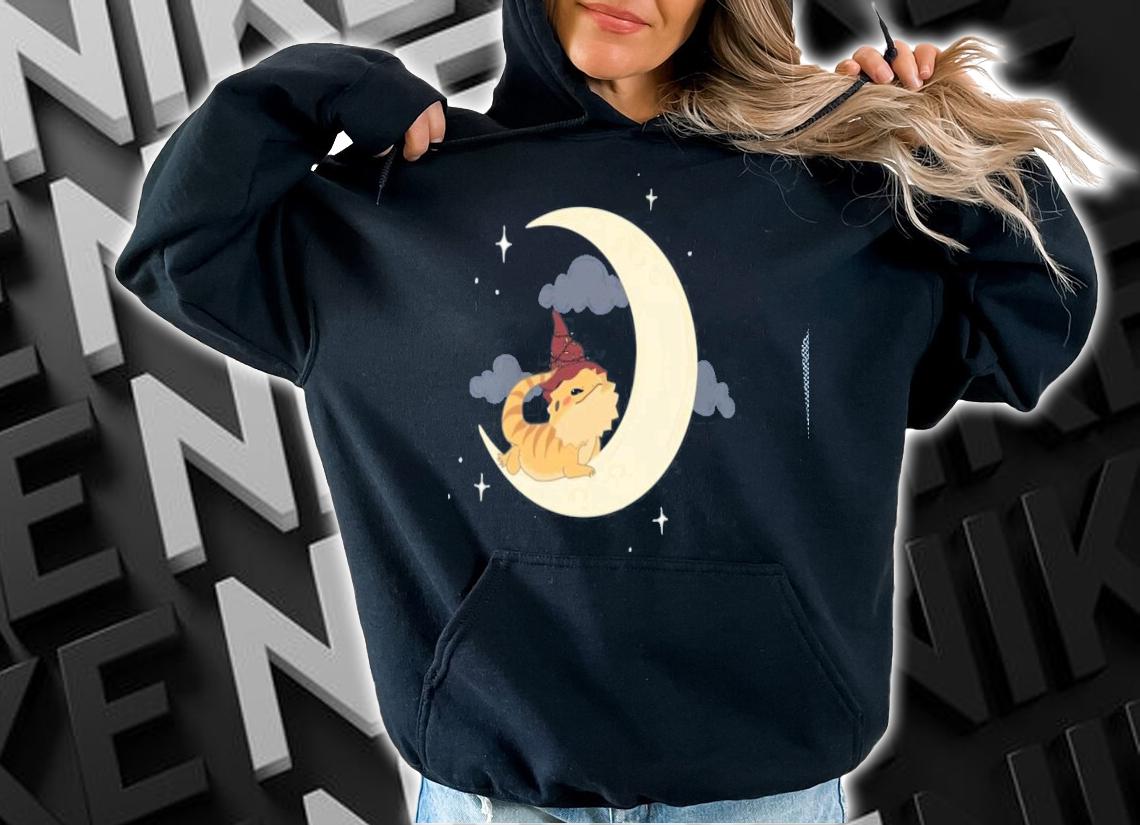 Witch Bearded Dragon Classic Moon T-shirt t-shirt hoodie