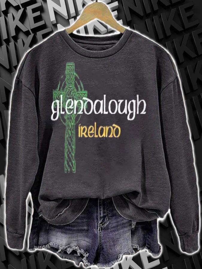 Glendalough Wicklow Ireland County Crest Vintage Shirt sweatshirt