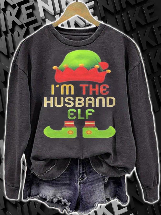 Husband Elf Christmas Matching Family Pajama Christmas Shirt sweatshirt