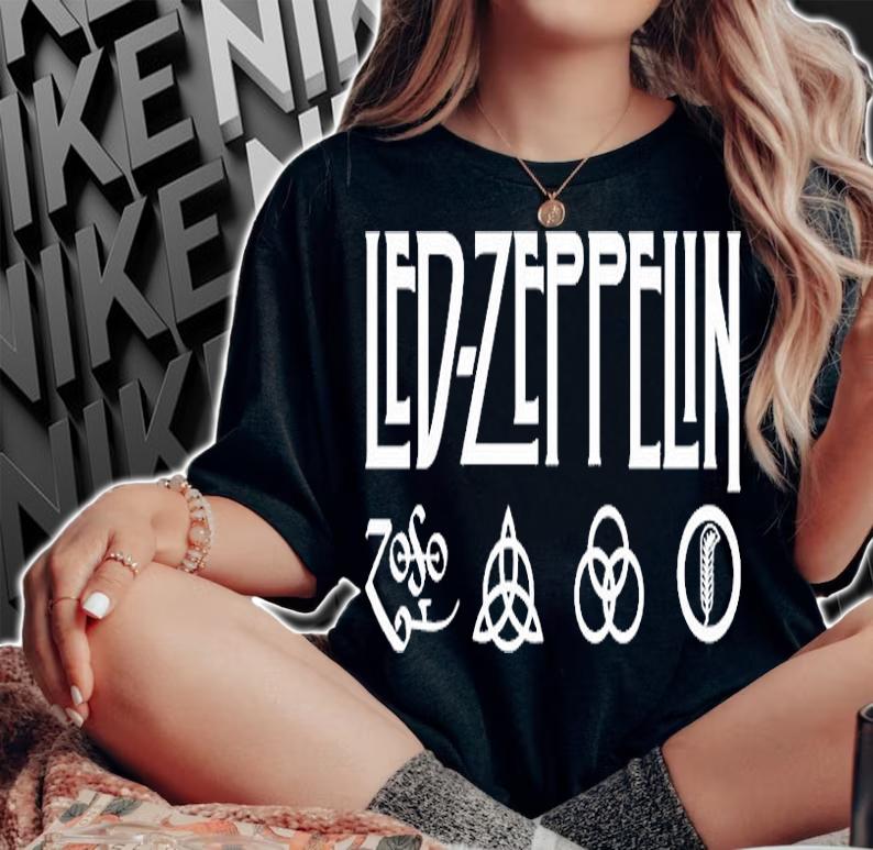 Led Zeppelin Logo T-Shirt woman shirt