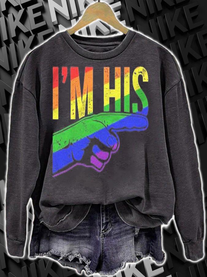 Mens Im His Hes Mine Gay Couples Im His Hes Mine Saying Im His Shirt sweatshirt