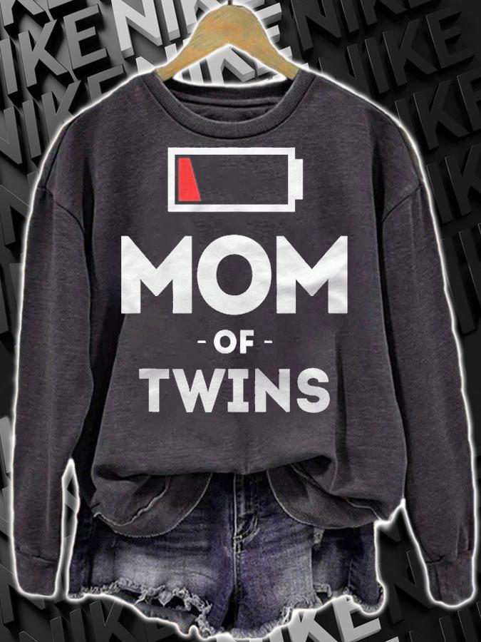 Mom Of Twins Clothing Gift For Mother Wife Mom Funny Women Shirt sweatshirt